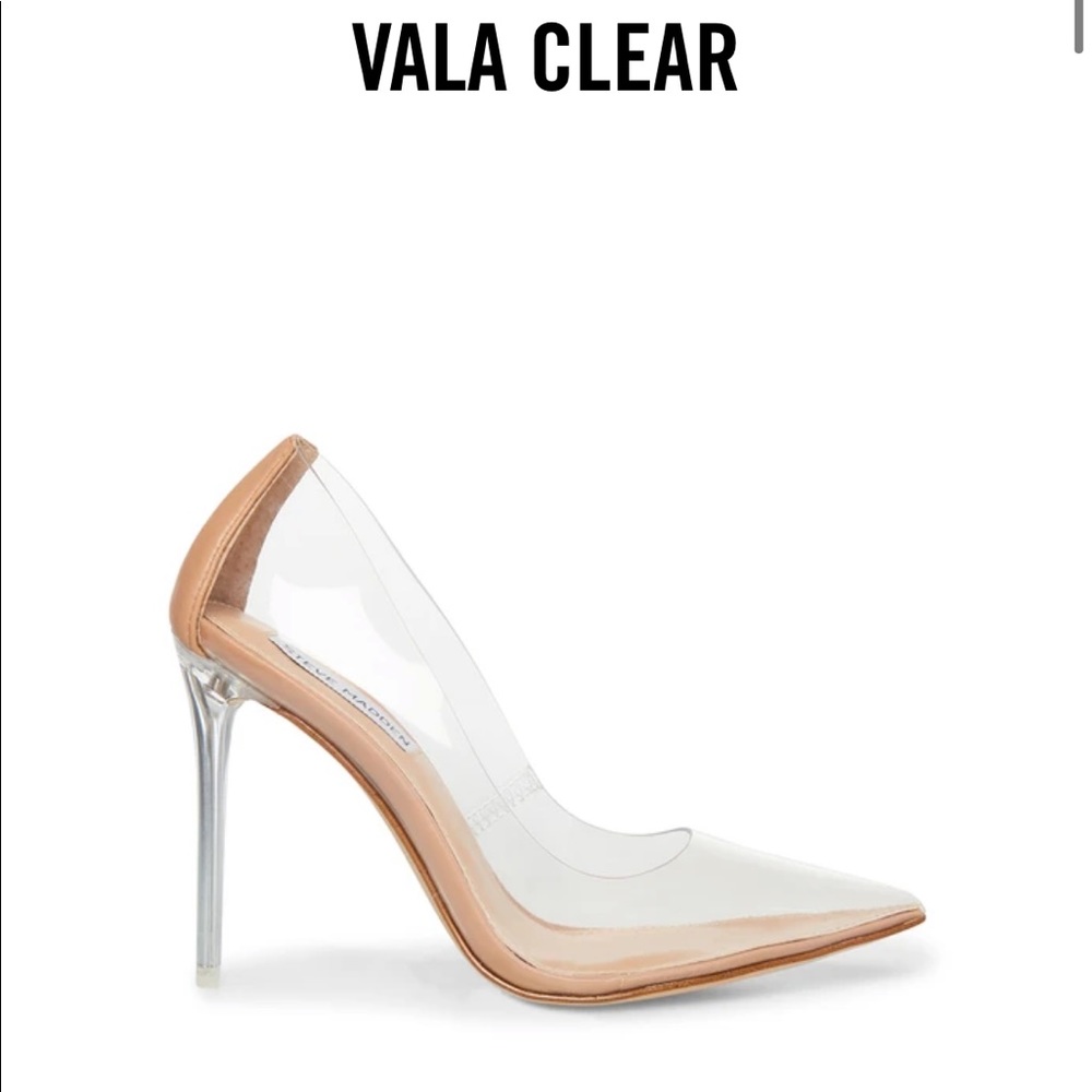 Steve madden clear heels